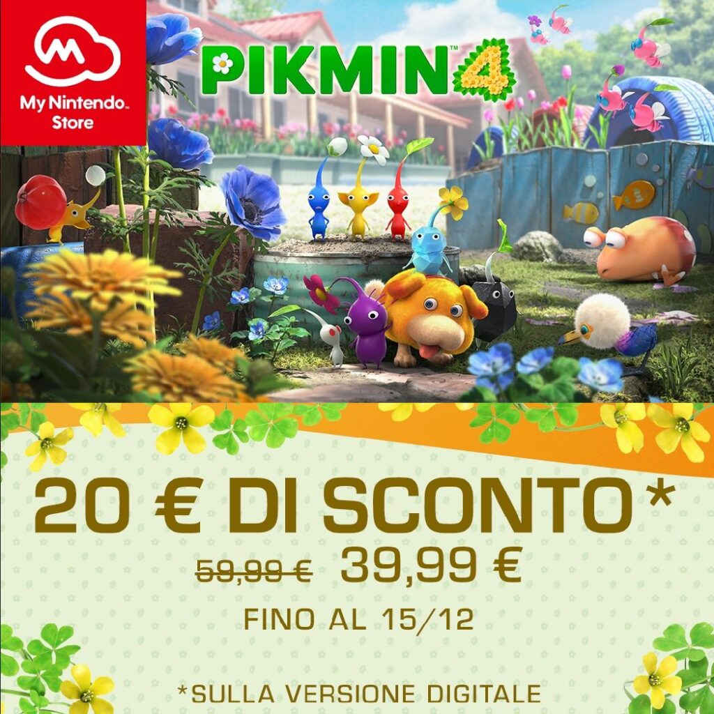 Pikmin 4 scontato di 20 Euro