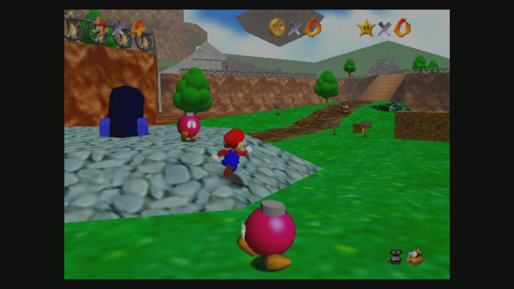 Super Mario 64 primo livello di gioco