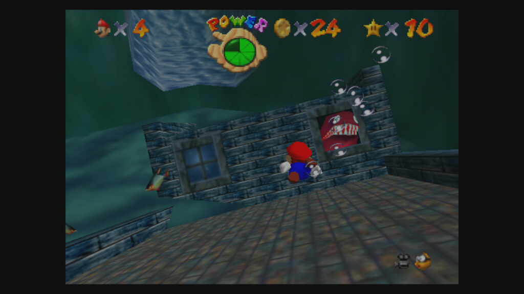Super Mario 64 livello con l'acqua