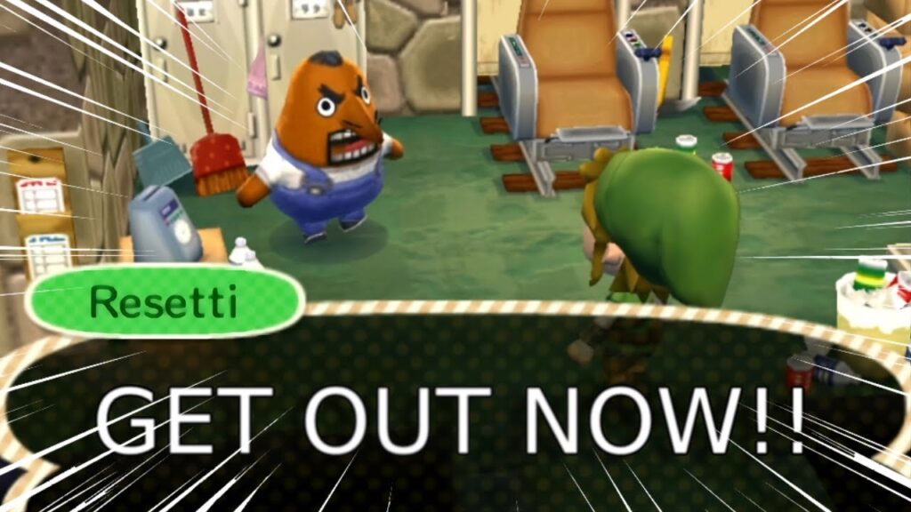 Resetti in Animal Crossing New Leaf