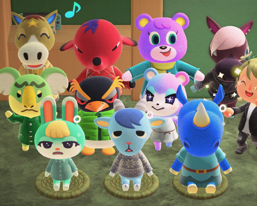 Animal Crossing abitanti tutti insieme