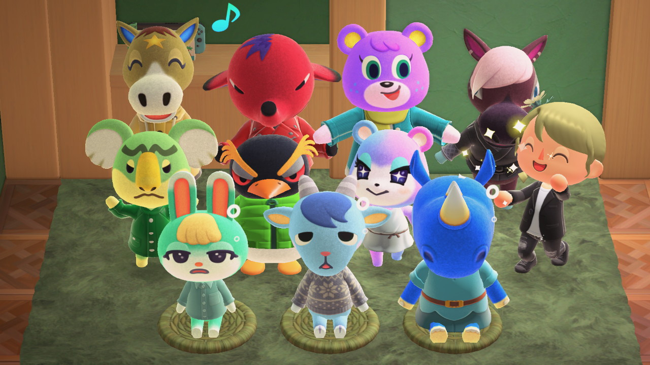 Animal Crossing abitanti tutti insieme