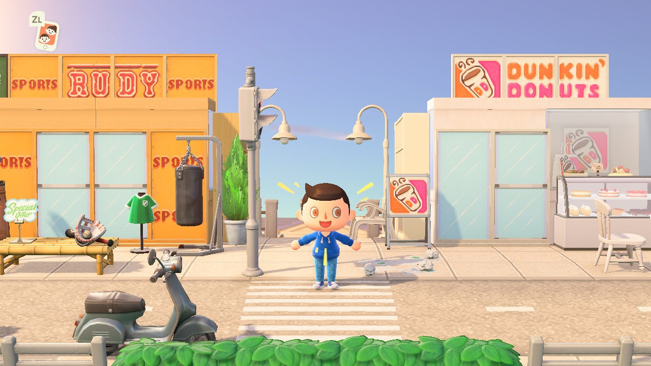 Animal Crossing ambiente isola moderna