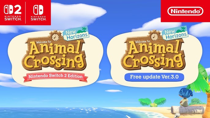 Animal Crossing New Horizons aggiornamento 3.0 e upgrade Switch 2